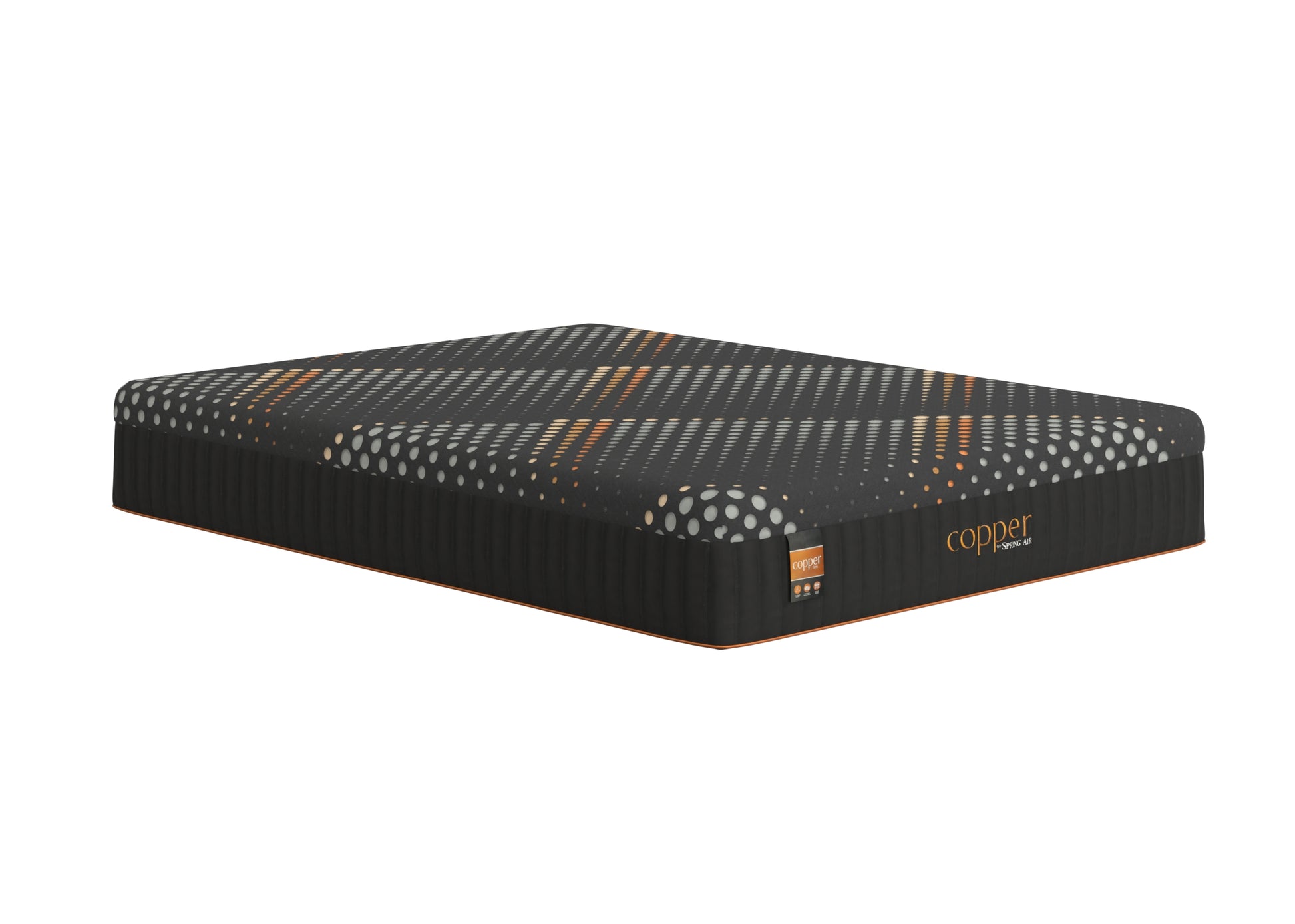 Copper mattress on a white background