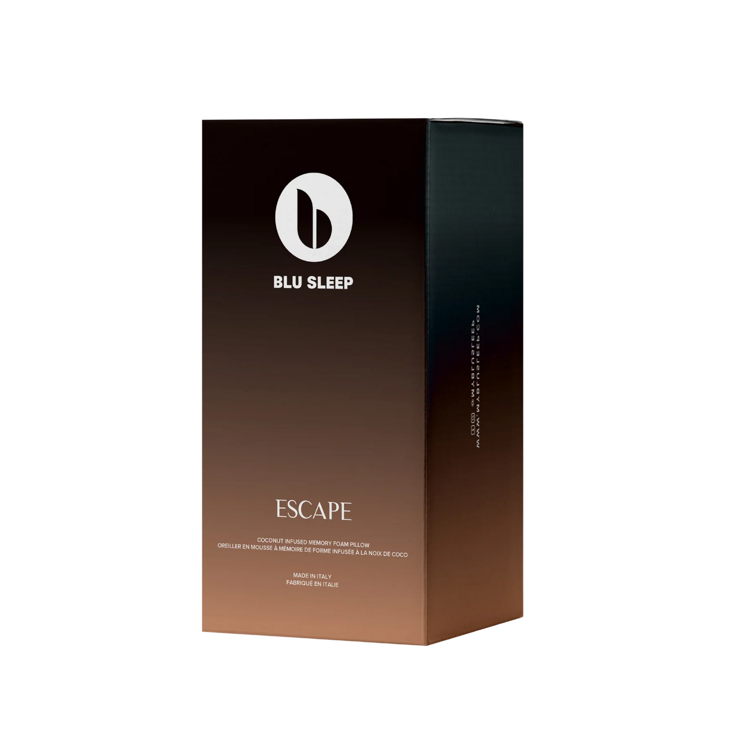Blu Sleep 'Escape' product packaging on a white background