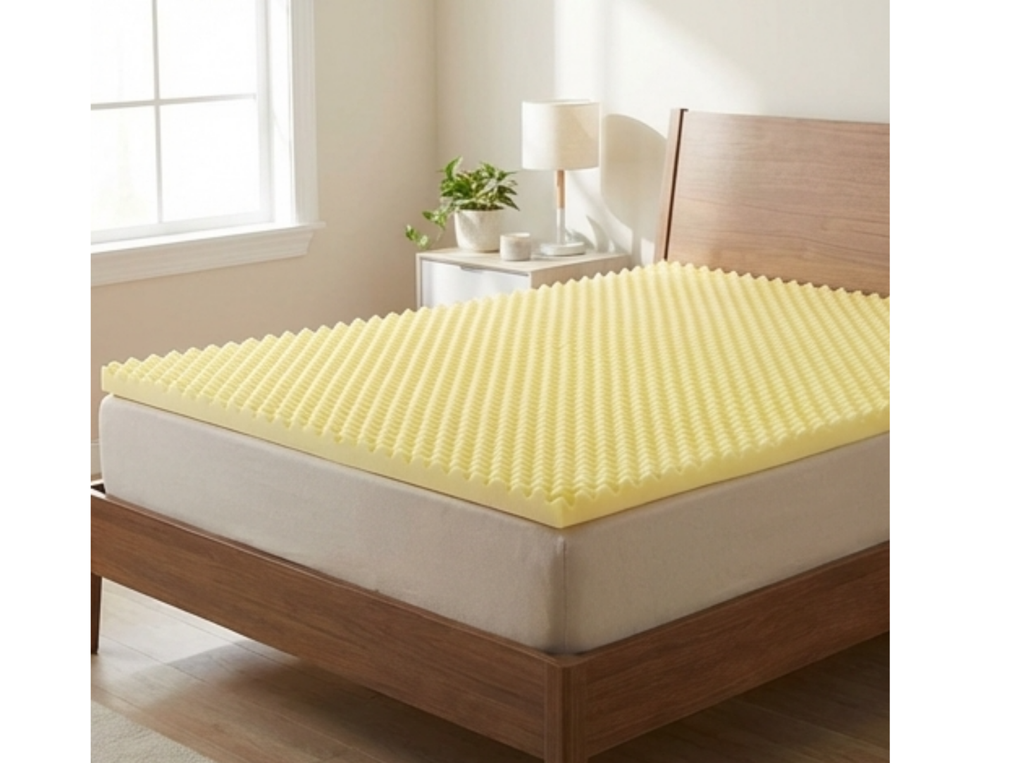 Convoluted Mattress Foam Topper