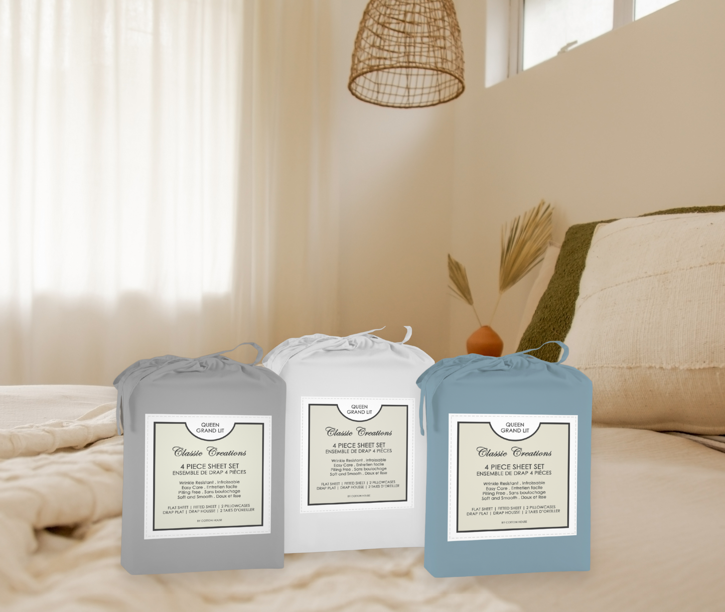 Microfiber Sheet Set | Soft & Wrinkle-Resistant Bedding