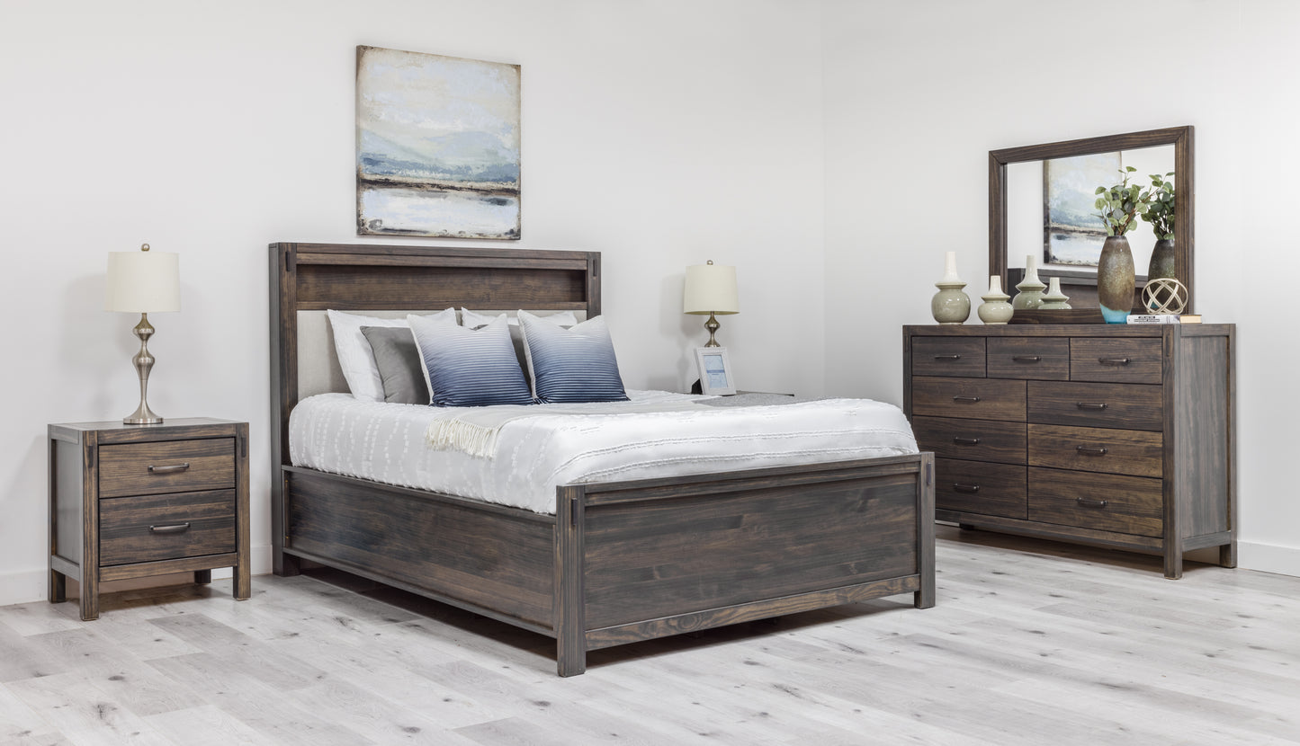 Mako Stella Bedroom Suite (Charcoal) | Solid Pine