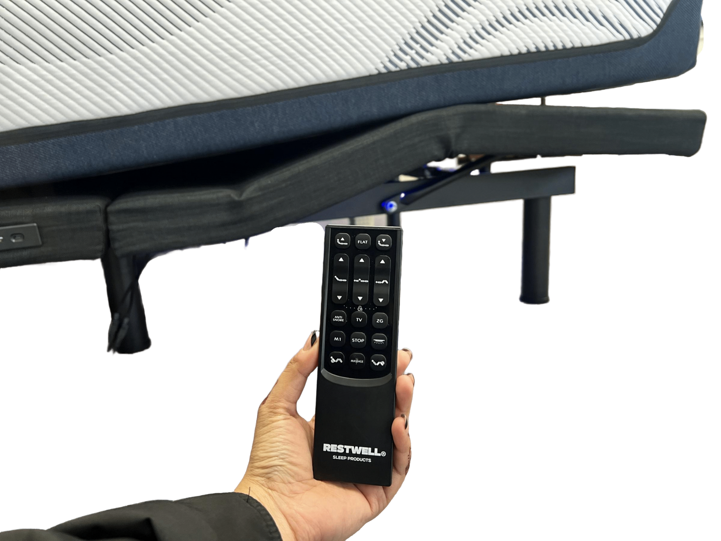 Bluetooth-enabled adjustable base