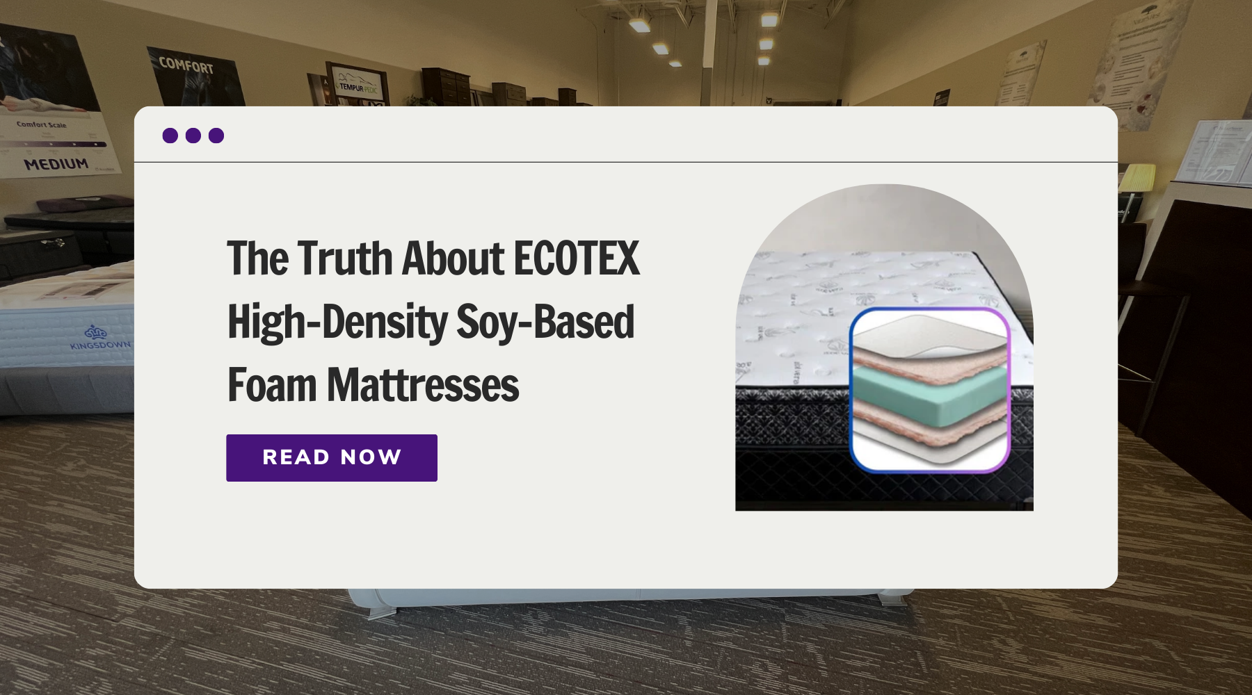 Soy store foam mattress