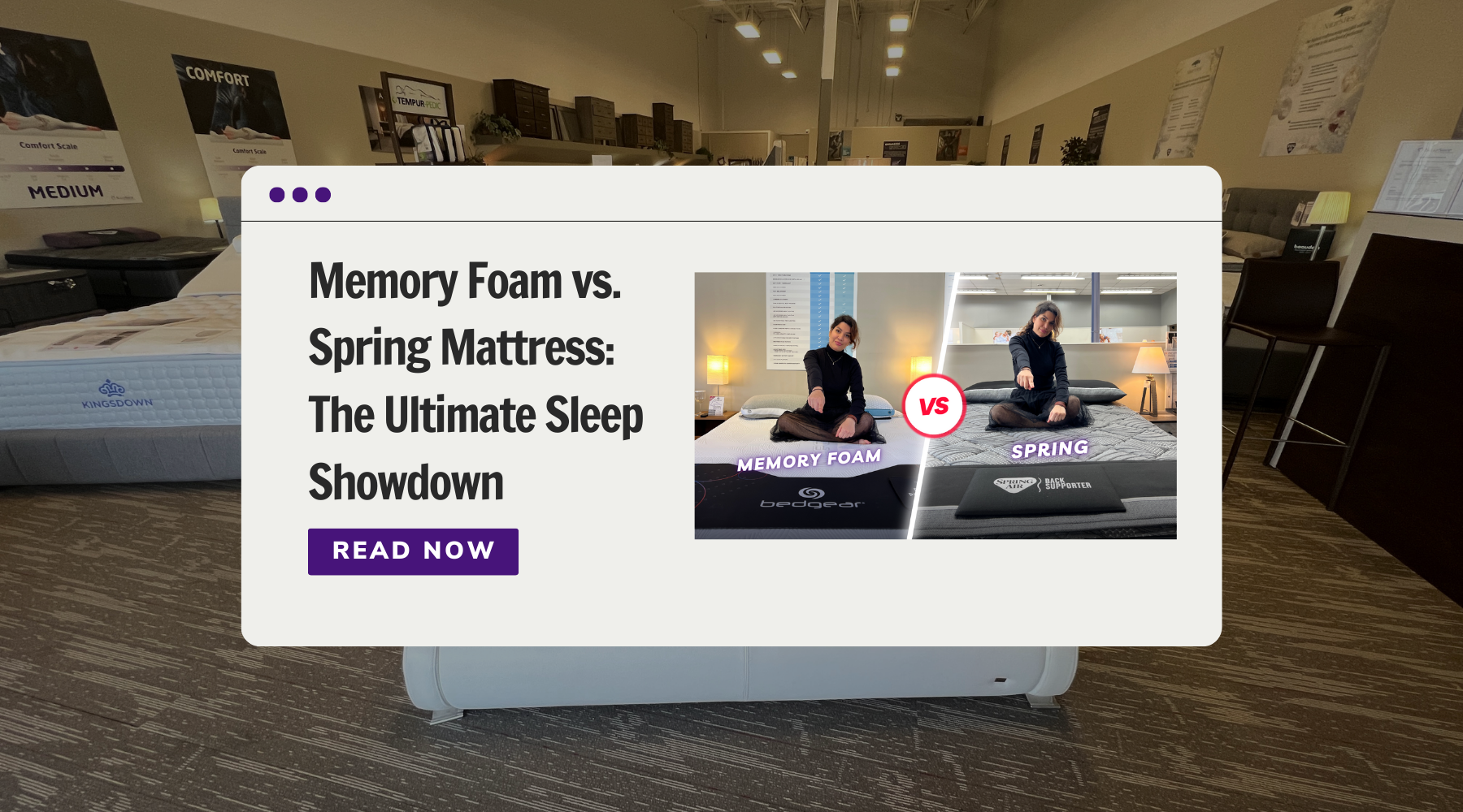 Memory Foam vs. Spring Mattress: The Ultimate Sleep Showdown | Sleep Shop