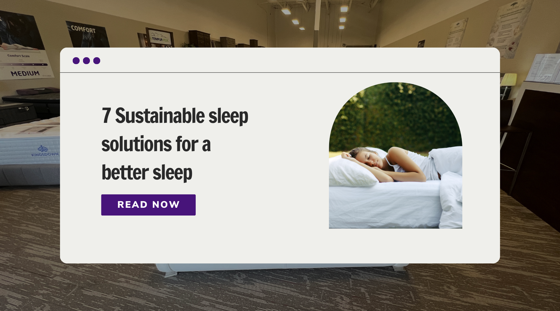 7 Sustainable sleep solutions for a healthier planet and better sleep