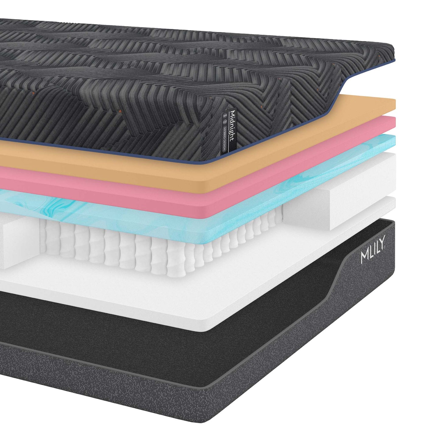 MLILY Midnight 3.0 Hybrid Mattress | Mattress in a Box
