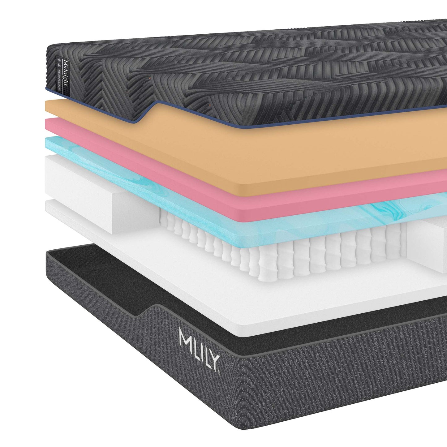 MLILY Midnight 3.0 Hybrid Mattress | Mattress in a Box