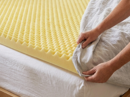 Convoluted Mattress Foam Topper
