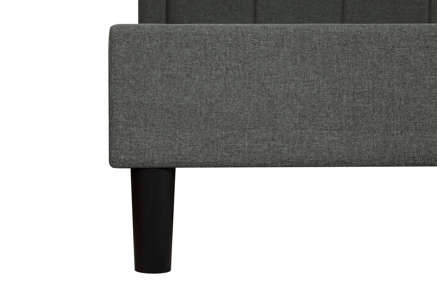 [CLEARANCE] Idalia Upholstered Platform Bed – Charcoal