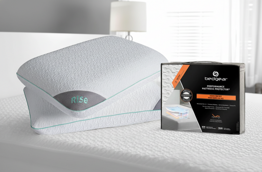 [BUNDLE DEAL] BEDGEAR Sleep Bundle | Mattress Protector + Rise Pillow
