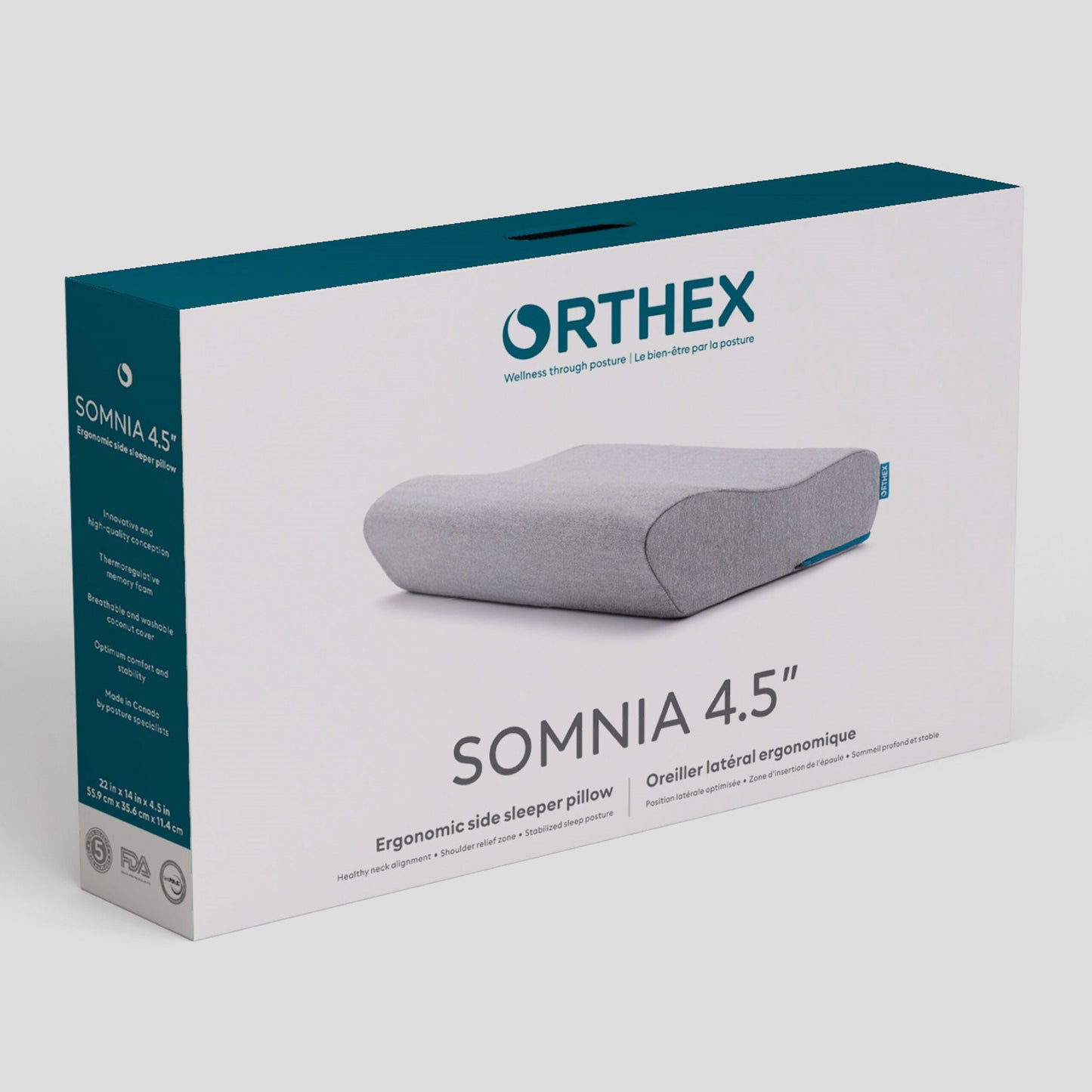Orthex Somnia 4.5 Side Sleeper Pillow | Canadian Made Pillow
