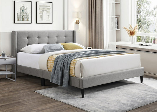 Sable Upholstered Bed | Button Tufted Bed