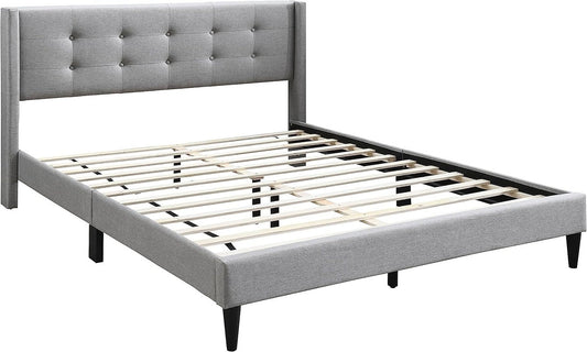 Sable Upholstered Bed | Button Tufted Bed