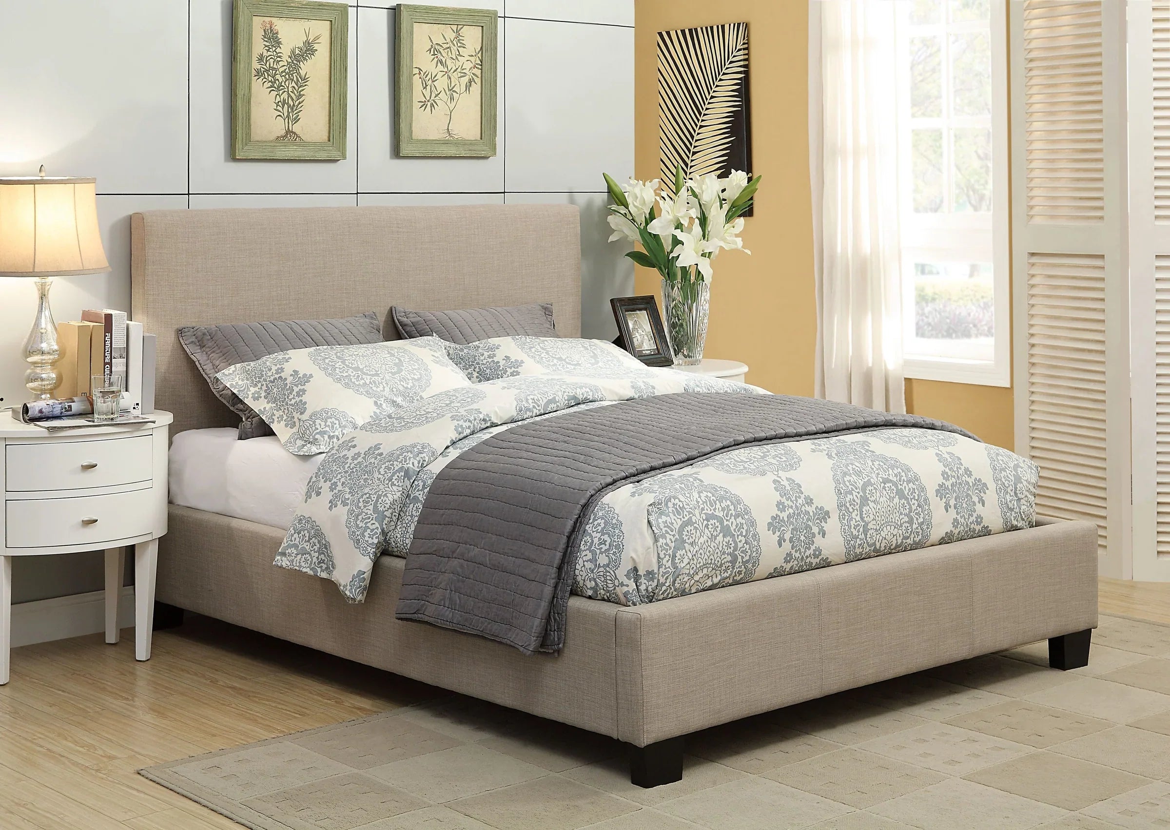 Luxurious Upholstered Platform Bed Saint Pierre Sleep Shop