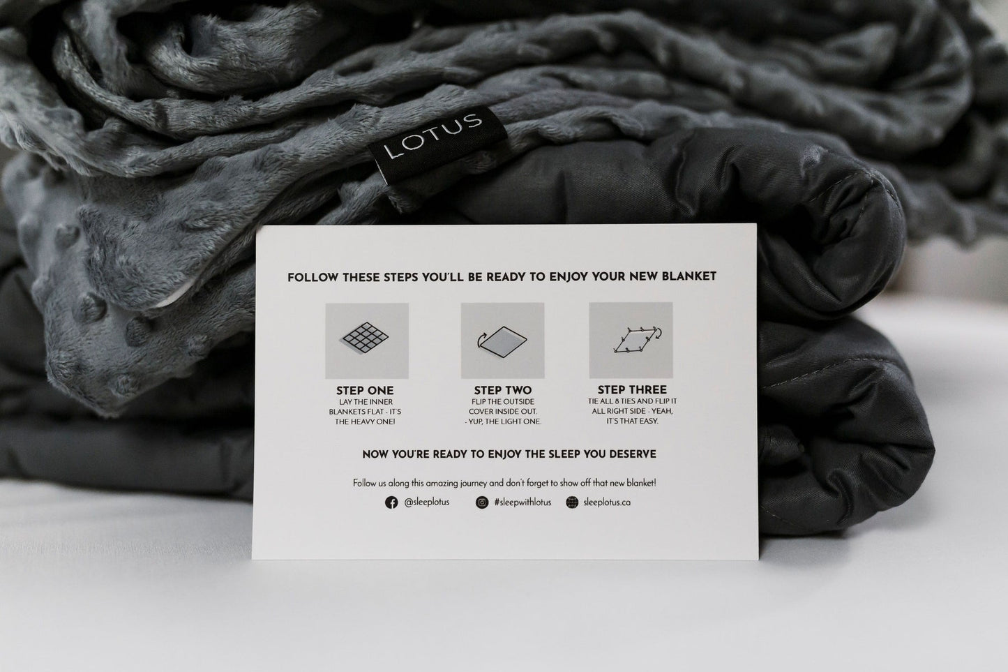 [CLEARANCE] Lotus Weighted Blanket – 10 lb / 20 lb