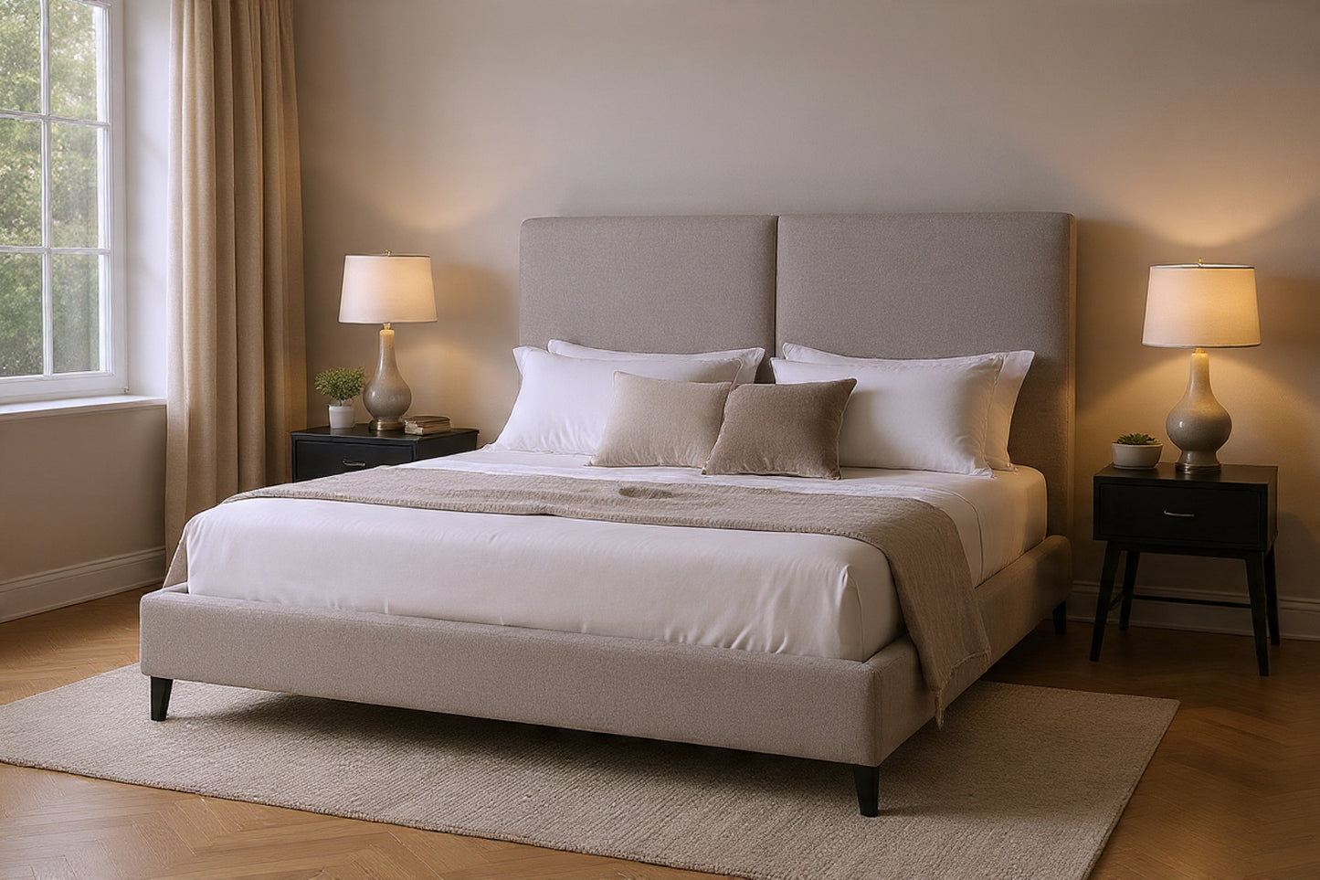 Daphne Upholstered Bed | Custom Canadian-Made Bed
