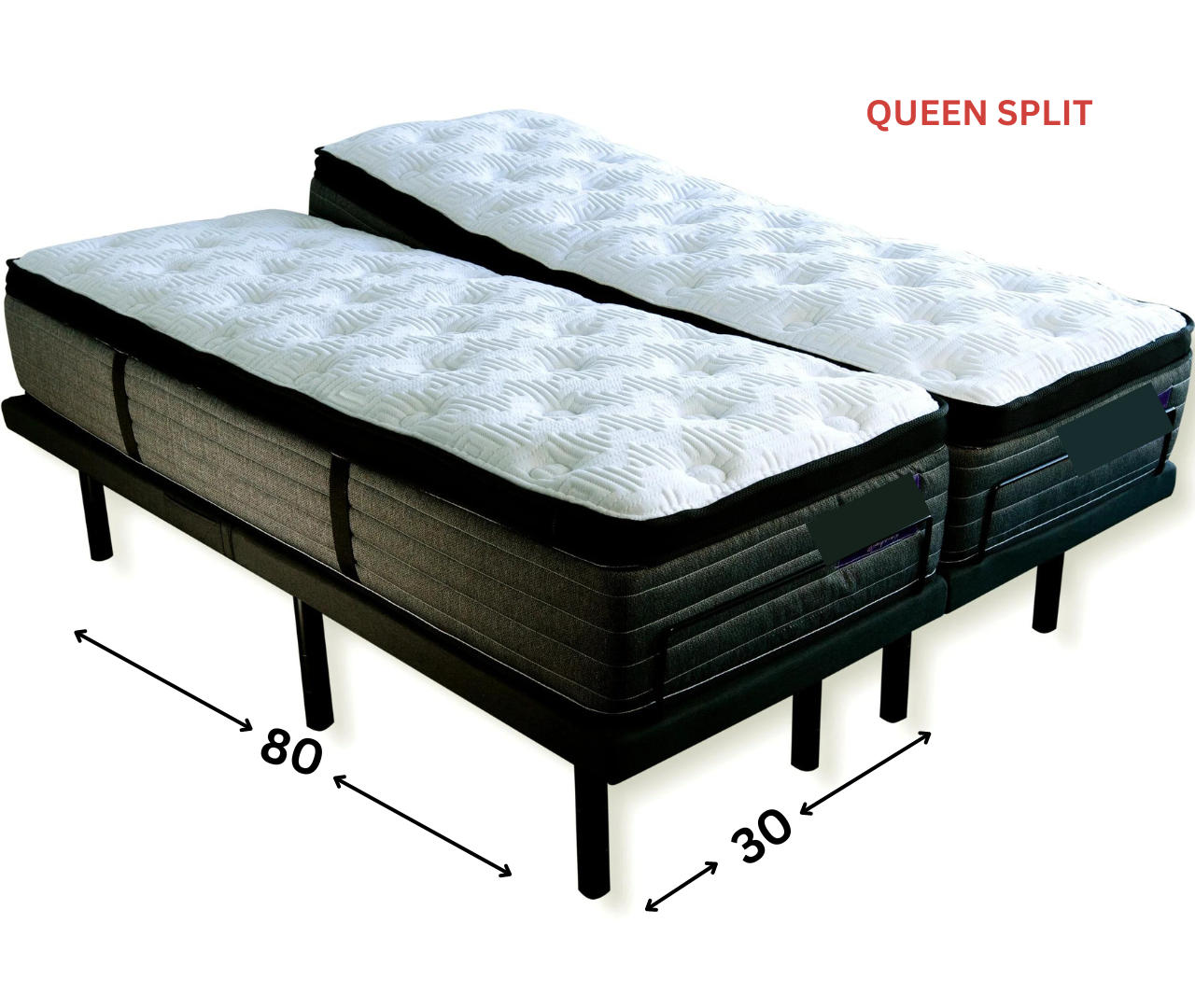 Spring Air Peak Adjustable Bases Split Queen